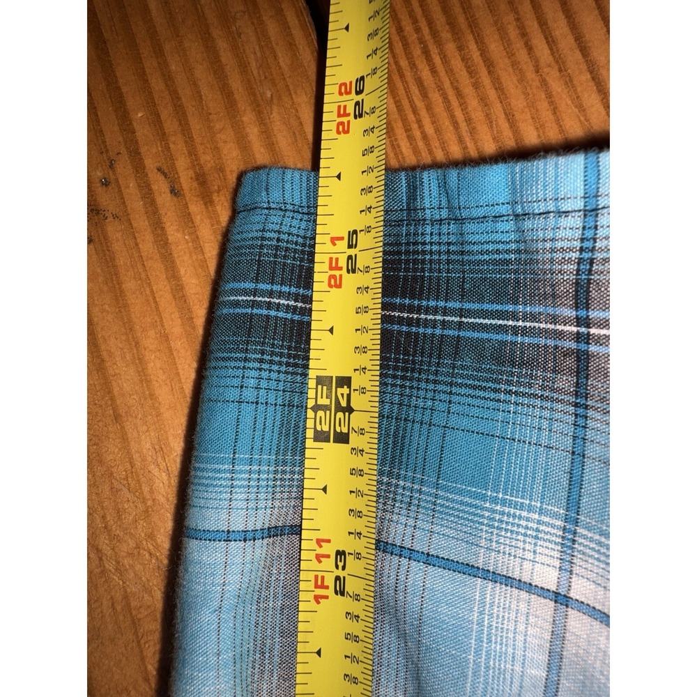 Wrangler Western Pearl Snap Button Long Sleeve Shirt Teal & Black Plaid XL - Picture 5 of 7